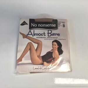 VTG No Nonsense Pantyhose Made in Italy Lace Hi-Cut Sealed B Y2K Secretarycore